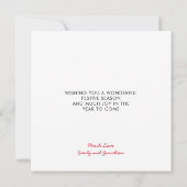 Dedendaagse feestelijke foto's feestdagenkaart (Achterkant)