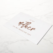 Dedendaagse roos goudkaart folie uitnodiging (Gedraaid)