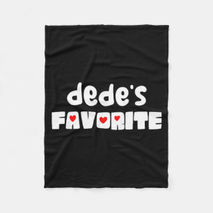 Dede's favoriete kleinkind grappige Moederdag Fleece Deken