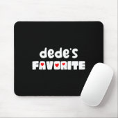 Dede's favoriete kleinkind grappige moederdag muismat (Met muis)