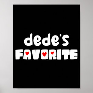 Dede's favoriete kleinkind grappige moederdag  poster