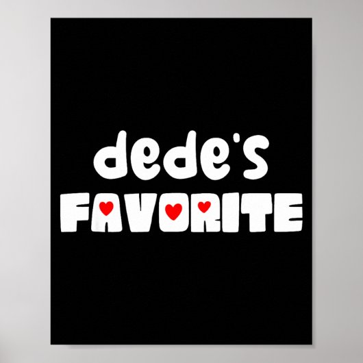 Dede's favoriete kleinkind grappige moederdag  poster (Voorkant)