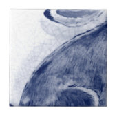 Dedham Blauw Wit Konijnenkonijnenmuurschildering T Tegeltje (Voorkant)