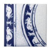 Dedham Blauw Wit Konijnenkonijnenmuurschildering T Tegeltje (Voorkant)