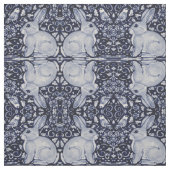 Dedham Blue en White Rabbit Ceramic Tile Fabric Ar Stof (Swatch)