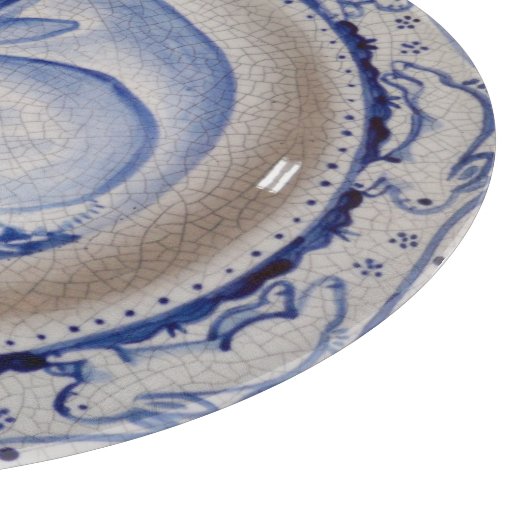 "Dedham Blue" en White Rabbit Design Cutting Board Snijplank (Hoek)