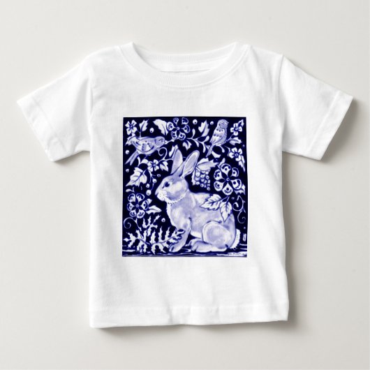 Dedham Blue Rabbit, Classic Blue & White Design (Voorkant)
