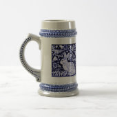 Dedham Blue Rabbit, Classic Blue & White Design Bierpul (Links)
