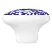 Dedham Blue White Rabbit Ceramic Drawer Pull Knop (Zijkant)