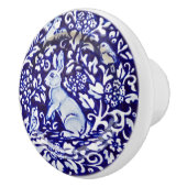 Dedham Blue White Rabbit Ceramic Drawer Pull Knop (Rechts)
