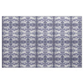 Dedham Blue & White Rabbit Tile Designer Fabric Stof (Yard (91,4 cm))