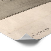 Dedham Massachusetts 1876 Antiek Panoramische Kaar Poster (Hoek)