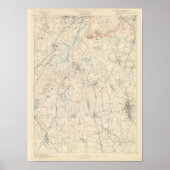 Dedham, Massachusetts Poster (Voorkant)