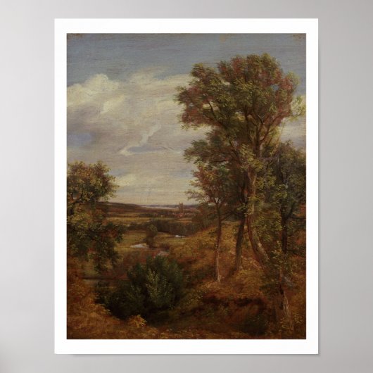Dedham Vale, 1802 (olie op doek) Poster (Voorkant)