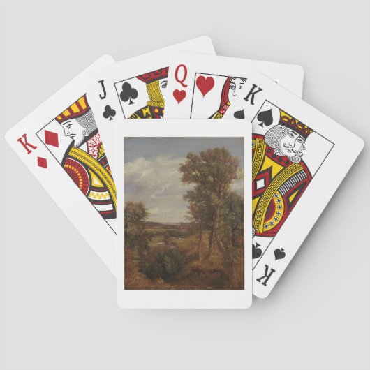 Dedham Vale, 1802 (olie op doek) Speelkaarten (Achterkant)