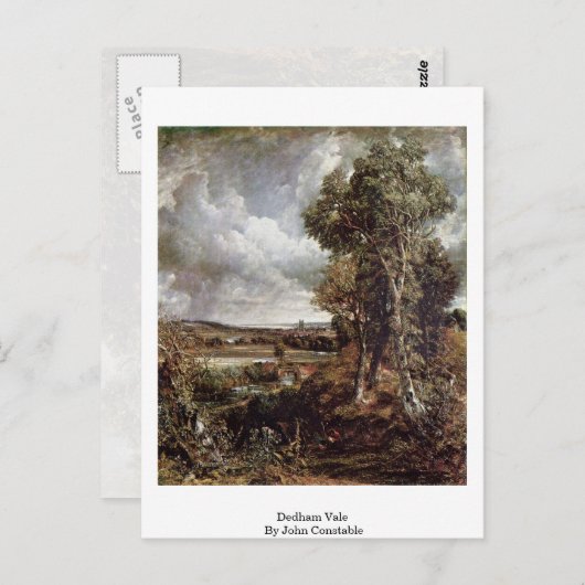 Dedham Vale van John Constable Briefkaart (Voorkant / Achterkant)