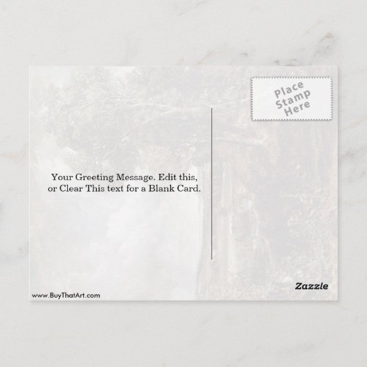 Dedham Vale van John Constable Briefkaart (Achterkant)