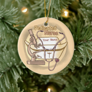 Dedicated Nurse Collage ornament