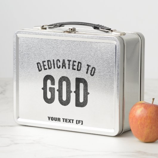 DEDICATED TO GOD COOL BLACK TEKST (In situ)