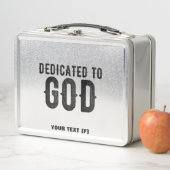 DEDICATED TO GOD  COOL BLACK TEKST (In situ)