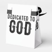 DEDICATED TO GOD COOL BLACK TEKST BEDANKDOOSJES (Achterkant)