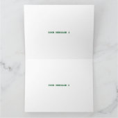 DEDICATED TO GOD COOL BLACK TEKST BEDANKKAART (Binnen)