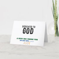 DEDICATED TO GOD COOL BLACK TEKST