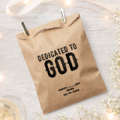 DEDICATED TO GOD COOL BLACK TEKST BEDANKZAKJE (Geknipt)