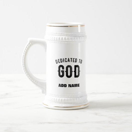 DEDICATED TO GOD COOL  BLACK TEKST BIERPUL (Links)