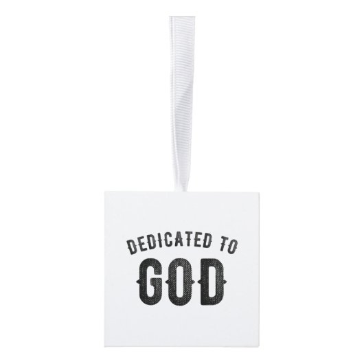 DEDICATED TO GOD COOL  BLACK TEKST DECORATIE (Rechts)