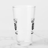 DEDICATED TO GOD COOL BLACK TEKST GLAS (Links)