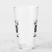DEDICATED TO GOD COOL BLACK TEKST GLAS (Rechts)