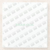 DEDICATED TO GOD COOL BLACK TEKST GLAZEN ONDERZETTER (Achterkant)