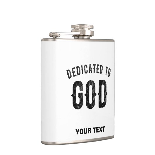 DEDICATED TO GOD COOL  BLACK TEKST HEUPFLES (Rechts)