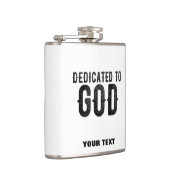 DEDICATED TO GOD  COOL BLACK TEKST HEUPFLES (Rechts)