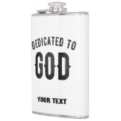 DEDICATED TO GOD COOL  BLACK TEKST HEUPFLES (Links)