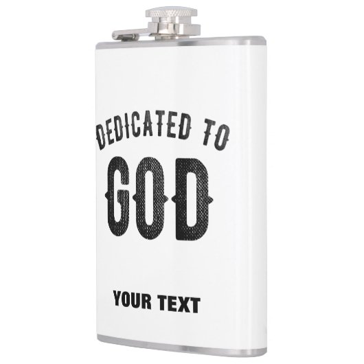 DEDICATED TO GOD COOL  BLACK TEKST HEUPFLES (Links)