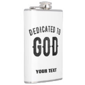 DEDICATED TO GOD COOL  BLACK TEKST HEUPFLES (Rechts)