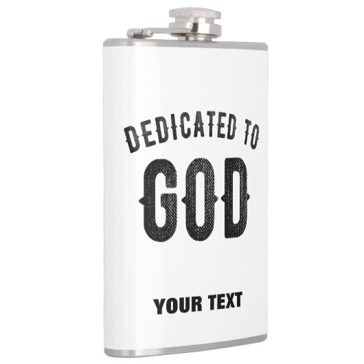 DEDICATED TO GOD COOL  BLACK TEKST HEUPFLES (Rechts)