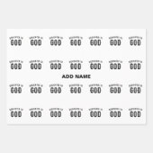 DEDICATED TO GOD COOL BLACK TEKST INPAKPAPIER VEL (Voorkant)