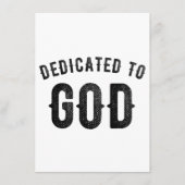 DEDICATED TO GOD COOL  BLACK TEKST MENU (Voorkant)