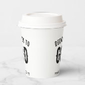 DEDICATED TO GOD COOL BLACK TEKST PAPIEREN BEKERS (Links)