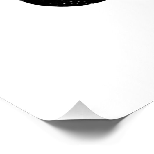 DEDICATED TO GOD COOL  BLACK TEKST PERFECT POSTER (Hoek)