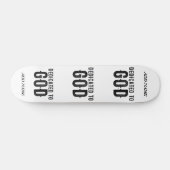 DEDICATED TO GOD COOL BLACK TEKST PERSOONLIJK SKATEBOARD (Horizontaal)