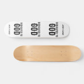 DEDICATED TO GOD COOL BLACK TEKST PERSOONLIJK SKATEBOARD (Horizontaal)