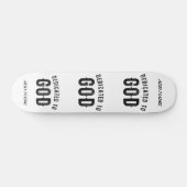 DEDICATED TO GOD COOL BLACK TEKST PERSOONLIJK SKATEBOARD (Horizontaal)