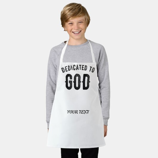DEDICATED TO GOD COOL  BLACK TEKST SCHORT (Gedragen)