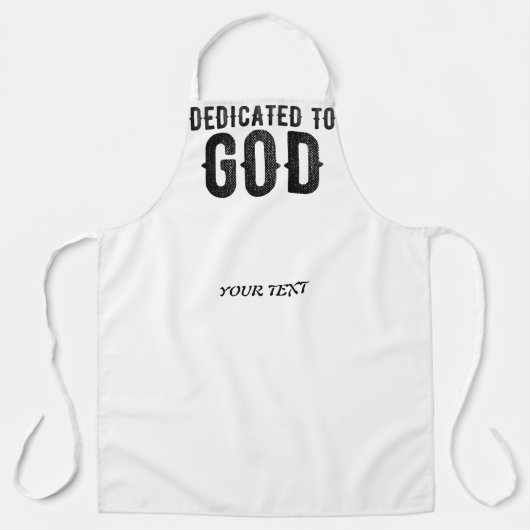 DEDICATED TO GOD  COOL BLACK TEKST SCHORT (Voorkant)