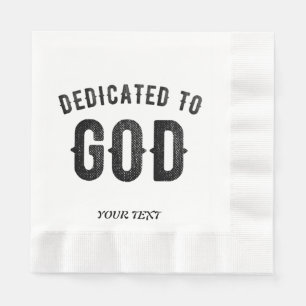 DEDICATED TO GOD COOL  BLACK TEKST SERVET