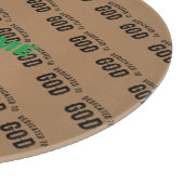 DEDICATED TO GOD COOL  BLACK TEKST SNIJPLANK (Hoek)